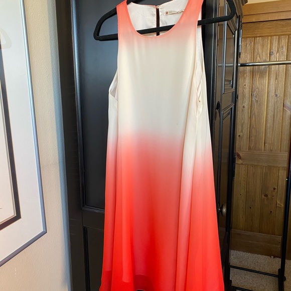 Chelsea & Violet Dresses & Skirts - Ombré Orange & Ivory Dress